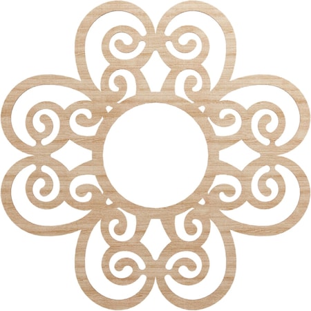 Ekena Millwork Cohen Wood Fretwork Pierced Ceiling Medallion, Alder, 38"OD x 13"ID x 3/8"T CMWP38X38X0375COAL